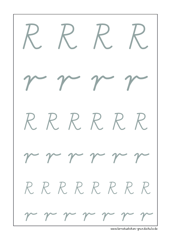 Buchstabe R - r, Grundschule (.pdf)