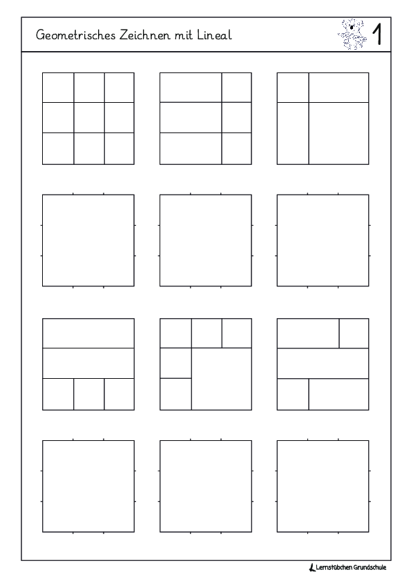 geometrische Figuren zeichnen (1) (.pdf) - Lernstübchen